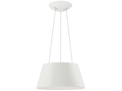 Bílé kovové závěsné LED světlo Nova Luce Volcano 45 cm
