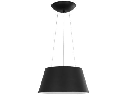 Černé kovové závěsné LED světlo Nova Luce Volcano 45 cm