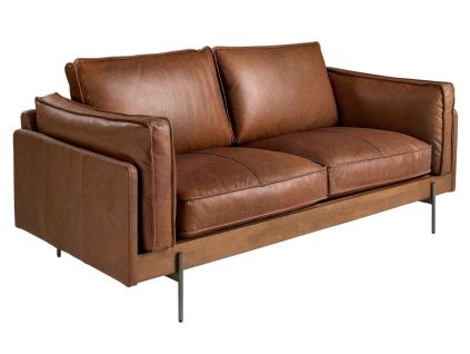 Kožená pohovka No. 6222, 184  cm