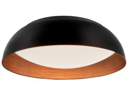 Černé kovové stropní LED světlo Nova Luce Landon 60 cm