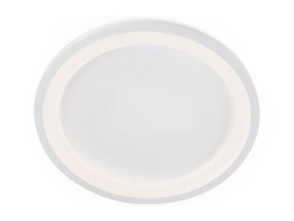 Bílé kovové stropní LED světlo Nova Luce Oggy 37 cm