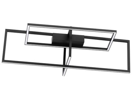 Černé kovové stropní LED světlo Nova Luce Clea 92 cm