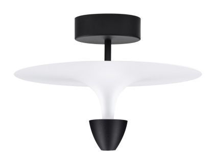 Černobílé kovové stropní LED světlo Nova Luce Luet 34 cm