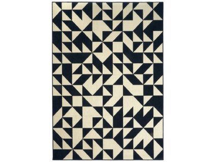Černobílý koberec Luz 160 x 230 cm