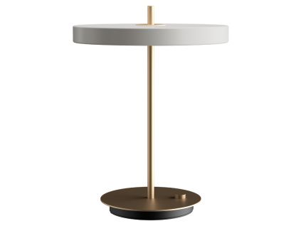 Krémově bílo-zlatá kovová stolní LED lampa Asteria