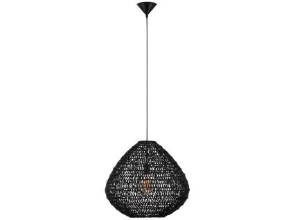 Černé závěsné světlo Nova Luce Melody 50 cm