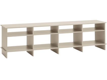 Béžový lakovaný TV stolek Teulat Inari 180 x 40 cm