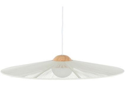 Bílé bavlněné závěsné světlo ZUIVER BELLE 65 cm