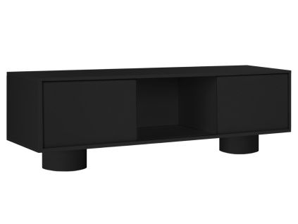 Černý TV stolek Taro 160 x 42 cm