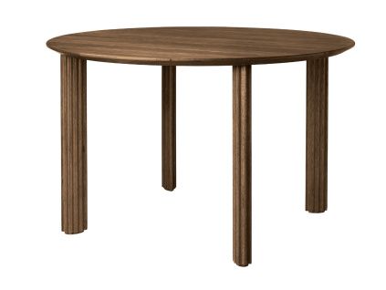 Tmavý dubový jídelní stůl Comfort Circle 120 cm