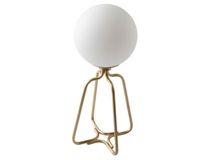 Bílá skleněná stolní lampa Angel Cerdá No. 8049
