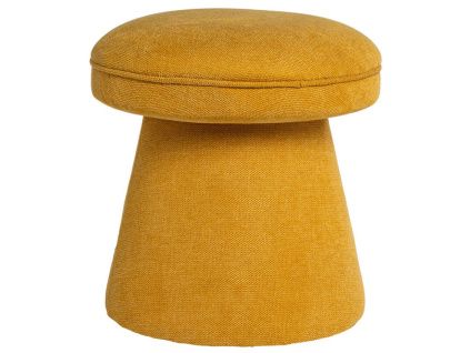 Žlutý čalouněný taburet Somcasa Albin 45 cm