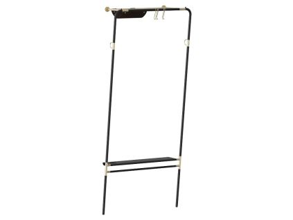 Černý kovový věšák Lean On Me 182 cm