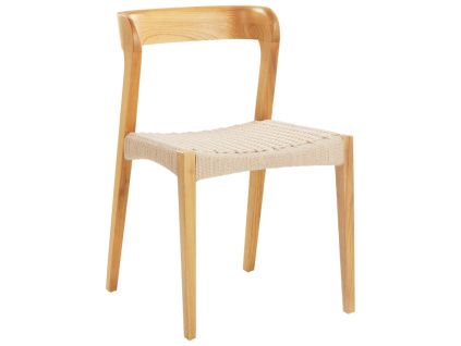 Dřevěná jídelní židle VIKDALEN s výpletem
