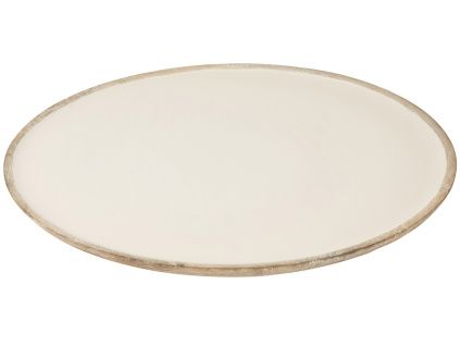 Bílý dřevěný podnos J-line Kaya 56 cm