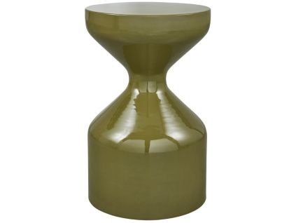 Zelený kovový odkládací stolek Ferry 30 cm