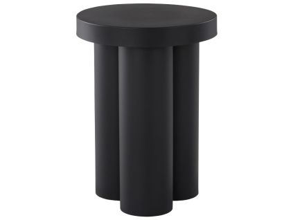 Černý kovový odkládací stolek SANJO 40,5 cm