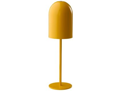 Žlutá kovová nabíjecí stolní LED lampa ARA