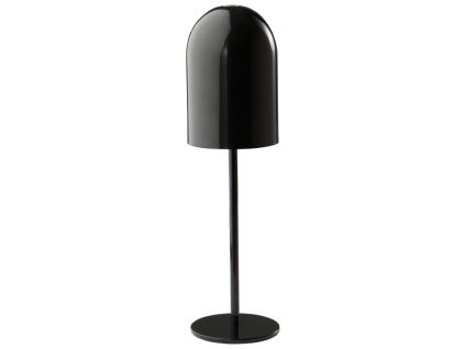 Černá kovová nabíjecí stolní LED lampa ARA