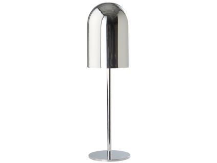 Stříbrná kovová nabíjecí stolní LED lampa ARA