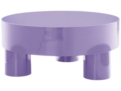 Fialový kovový konferenční stolek MALARO 90 cm