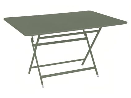 Kaktusově zelený kovový skládací stůl Fermob Caractére 128 x 90 cm