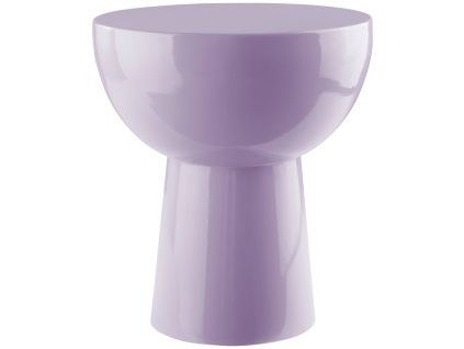 Fialový kovový odkládací stolek BALIS 35 cm