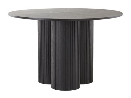 Černý dřevěný jídelní stůl TAVIRA 120 cm