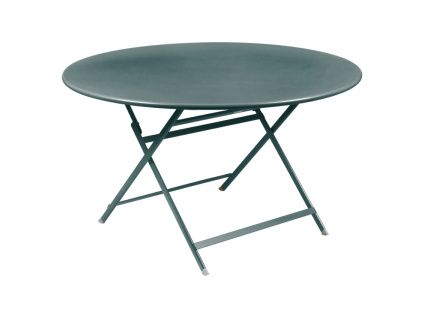 Šedý kovový skládací stůl Fermob Caractére 128 cm