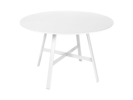Bílý kovový zahradní stůl Fermob So'O 117 cm