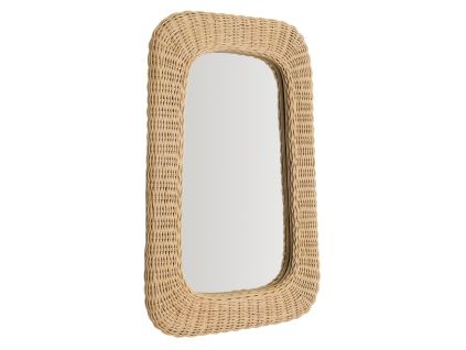 Ratanové zrcadlo Kave Home Zilna 59 x 38 cm