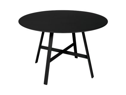 Černý kovový zahradní stůl Fermob So'O 117 cm