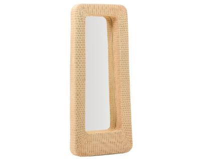 Ratanové zrcadlo Kave Home Zilna 120 x 58 cm