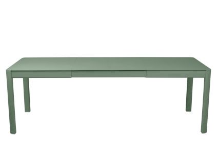 Kaktusově zelený kovový rozkládací zahradní stůl Fermob Ribambelle 149/234 x 100 cm