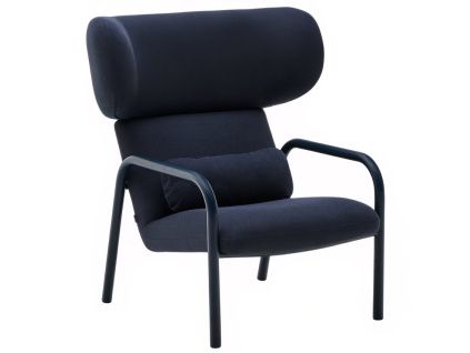 Modré čalouněné křeslo Kave Home Inari