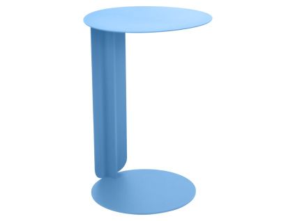 Světle modrý kovový zahradní odkládací stolek Fermob Bebop 40 cm