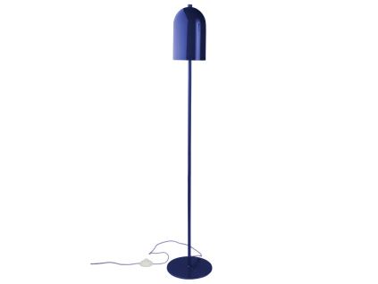 Modrá kovová stojací lampa ARA 130 cm