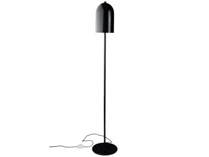 Černá kovová stojací lampa ARA 130 cm