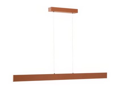 Terakotově červené závěsné LED světlo Kave Home Boadella 101 cm