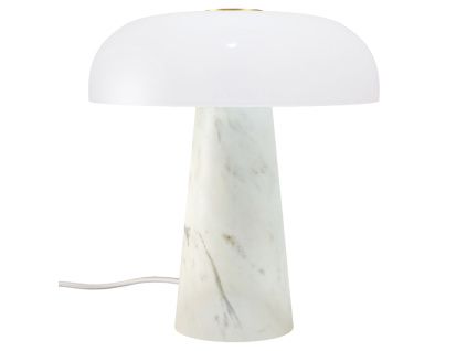 Bílá mramorová stolní lampa Glossy Mini
