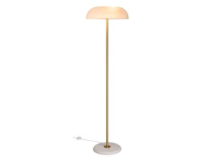 Bílá stojací lampa Glossy 143 cm