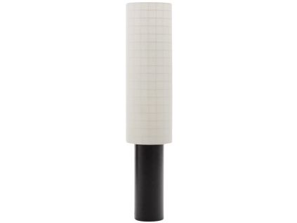 Černobílá stojací lampa Kave Home Dulan 144 cm