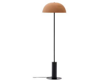 Béžová kovová stojací lampa Kave Home Nibla 140 cm