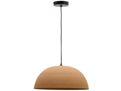 Béžové kovové závěsné světlo Kave Home Nibla 46 cm