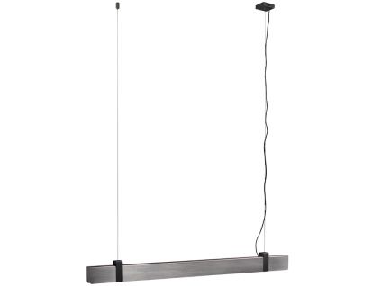 Šedé kovové závěsné LED světlo Lilt 115 cm