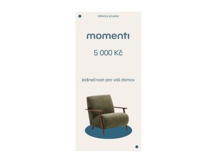 Designový poukaz 5000 Kč