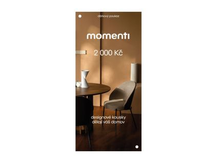Designový poukaz 2000 Kč
