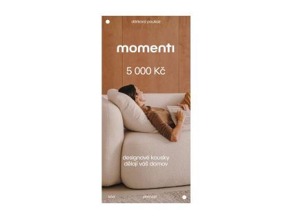 Designový e-poukaz 5000 Kč