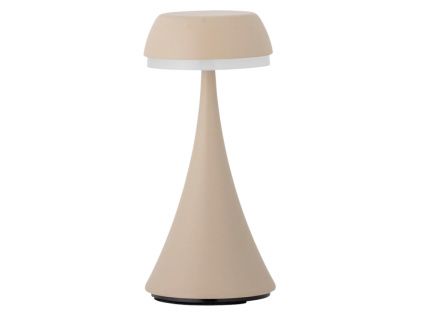 Béžová kovová nabíjecí stolní LED lampa Bloomingville Pepple