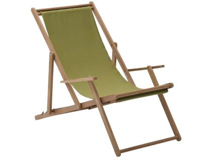 Zelené zahradní skládací lehátko Kave Home Vilara